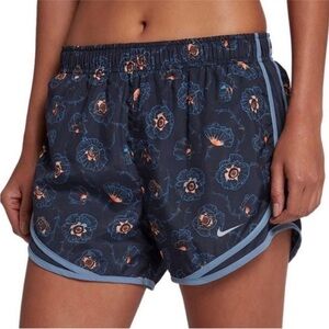 Nike Tempo Floral Dri-Fit Running Shorts Blue Orange Athletic Women’s Medium